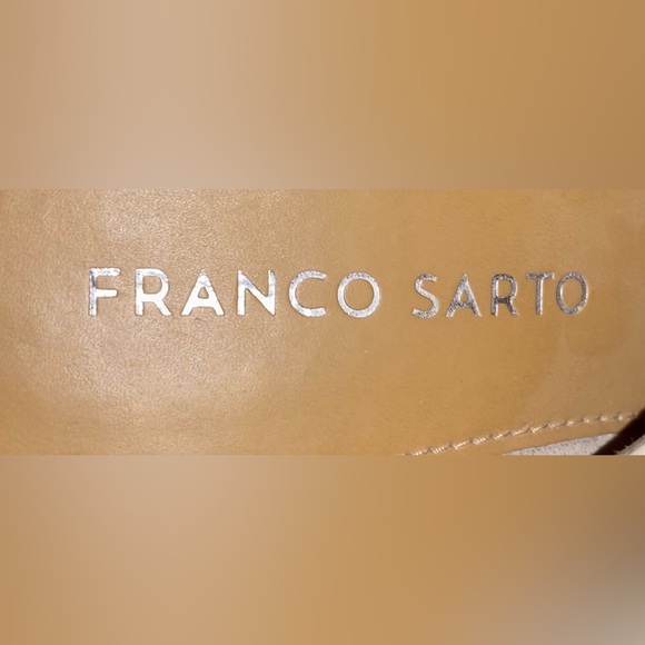 Franco Sarto TAN Leather Platform Sandals, 7.5 Winter Sale - Picture 9 of 11